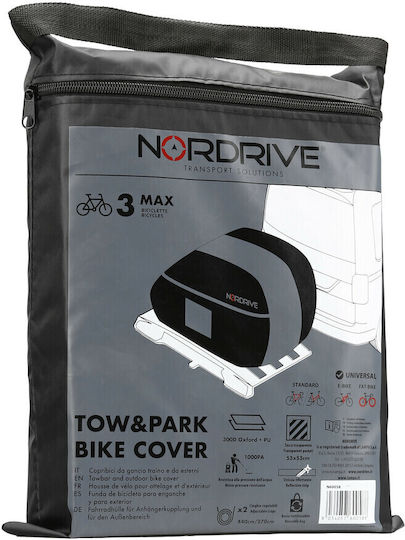 Lampa Cover for 3 Bikes Tow Bar Rack Tow &park Bike Cover Nordrive 190x50x130cm