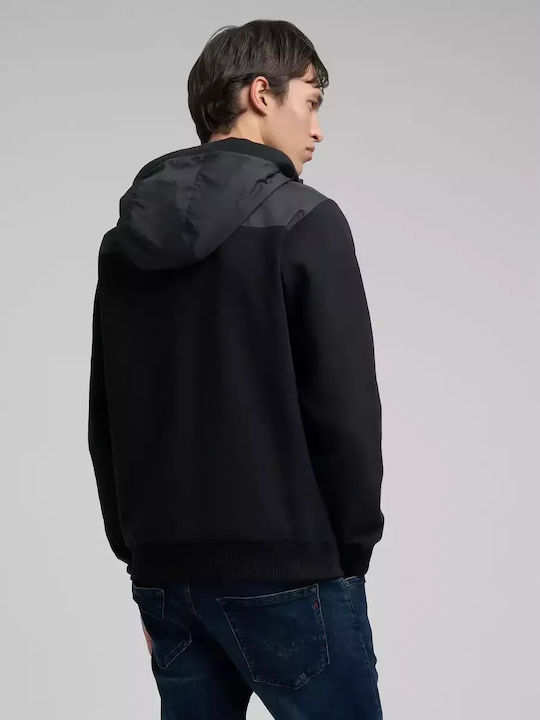 Sweatshirt with Hood Black