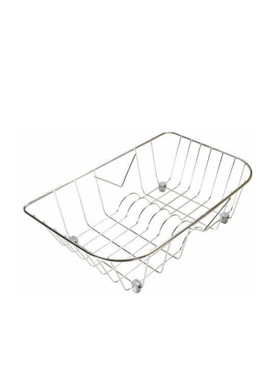 Sanitec Nr. 4 Abtropfkorb Inox Silber 39x29cm