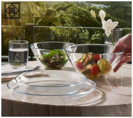 Pasabahce Farfurie joasă Transparent cu Diametru 21cm Pasabahce Farfurie joasă Transparent cu Diametru 21cm