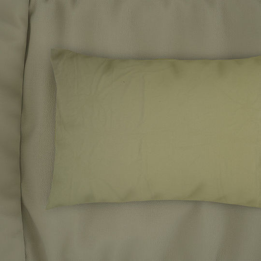 Dimcol Bebe Solid Детска калъфка за възглавница от 100% памук Olive 45x35см.