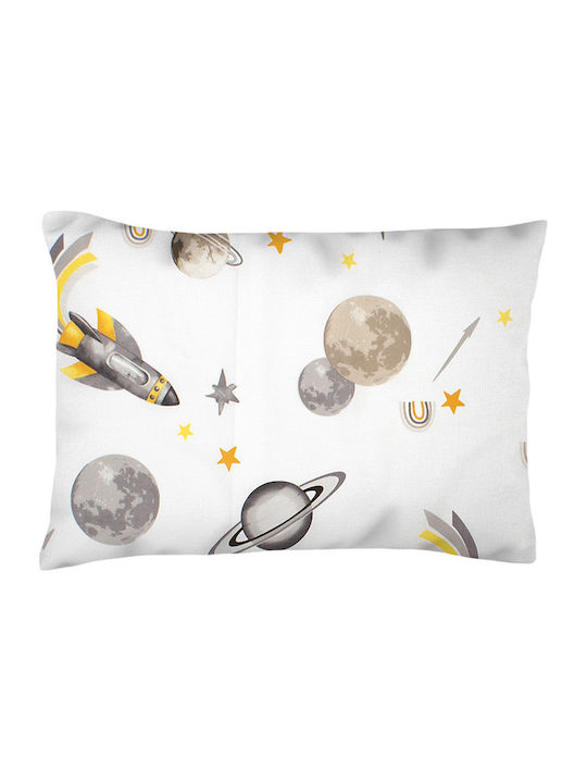 Dimcol Baby Pillowcase White-Grey 45x35cm