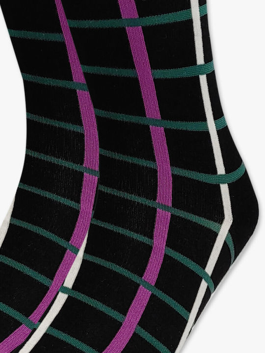Baumwollsocke Mit Muster Gitter All Over Rto
