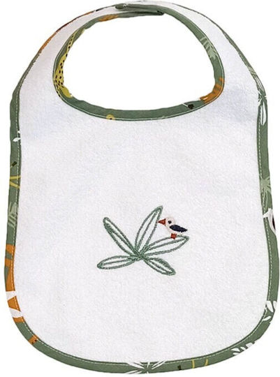 Baby Star Kenya Waterproof Лигавник от 100% Памук със закопчалка за обръч и примка Зелена