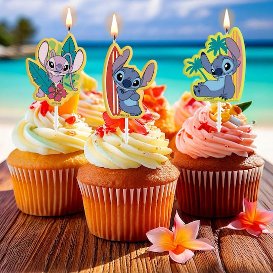 Stitch Candle Set 4 Pcs Dekora