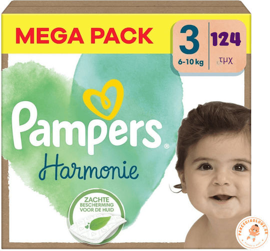 Pampers Tape Diapers Harmonie No. 3 for 6-10kg 124pcs