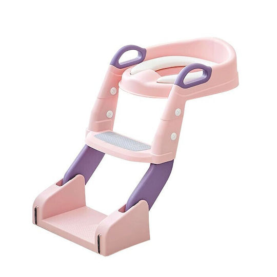 Toddler Toilet Seat Pink with Handles