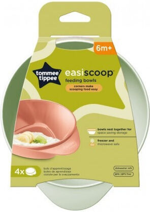 Tommee Tippee Παιδικό Μπωλ Φαγητού από Πλαστικό Explora 4τμχ
