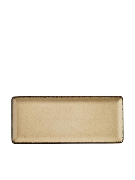 Kutahya Porselen Serving Platter Rectangular made of Porcelain Beige 35x15cm Kutahya Porselen Serving Platter Rectangular made of Porcelain Beige 35x15cm