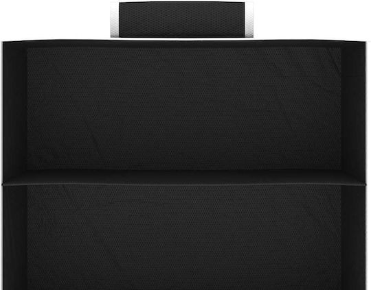 vidaXL Fabric Hanging Clothing Shelf in Black Colour 15x30x120cm 2 Pieces