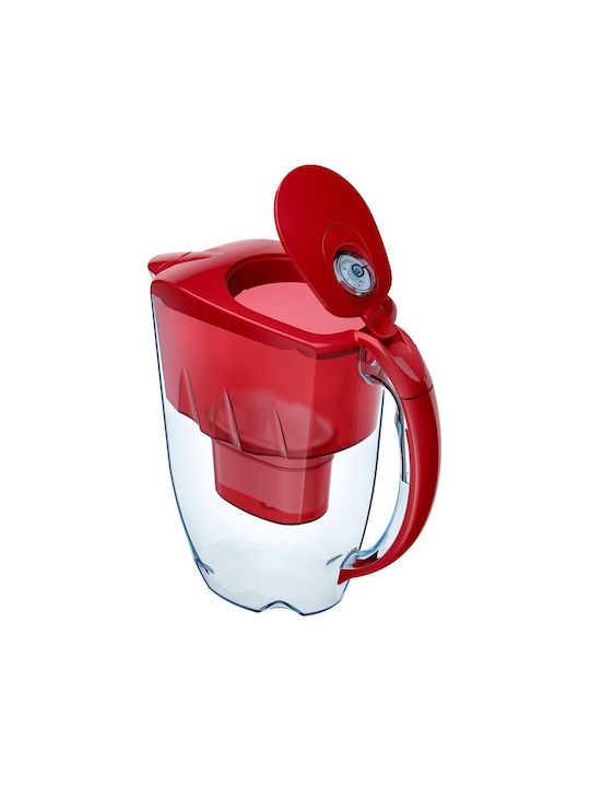 Aquaphor Jasper Cană de Servire Metal Roșu cu Filtru 1buc