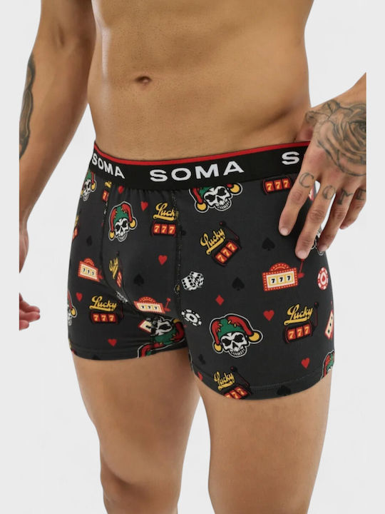 Men's Boxer Anthracite with Patterns