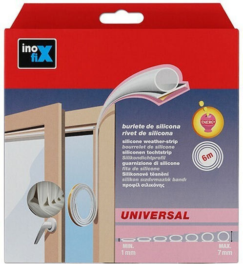 Inofix Αεροστόπ Λάστιχο Πόρτας σε Καφέ Χρώμα 6mx0.7cm