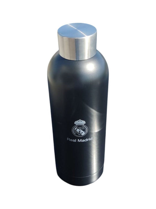 Real Madrid Μπουκάλι Νερού Μεταλλικό με Βιδωτό Καπάκι Μαύρο 500ml Real Madrid Μπουκάλι Νερού Μεταλλικό με Βιδωτό Καπάκι Μαύρο 500ml