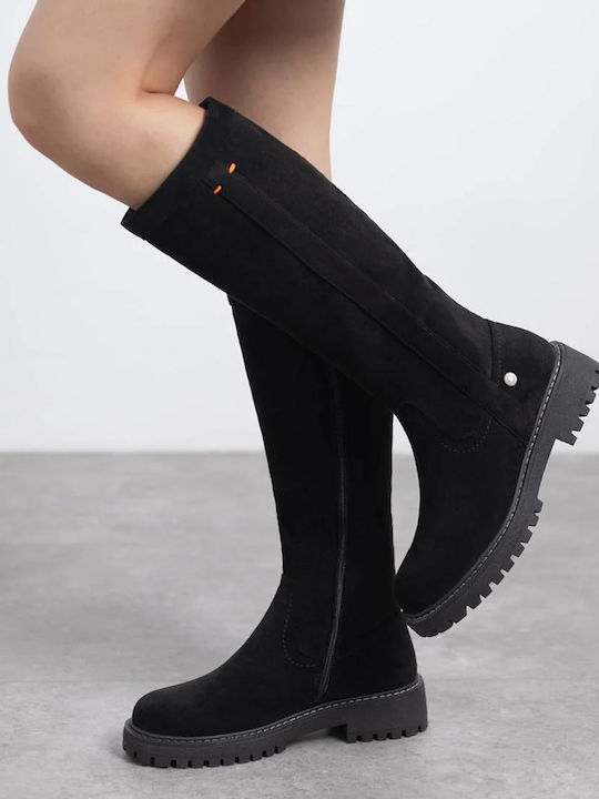 Suede Women's Boots Black