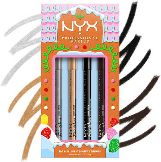 NYX Professional Makeup Gingerbaddie Land Epic Wear Make-up-Set 4Stück