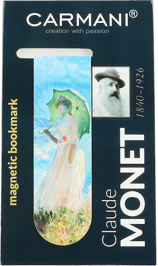 Magnetic Bookmark C Monet Woman A Parasol Carmani