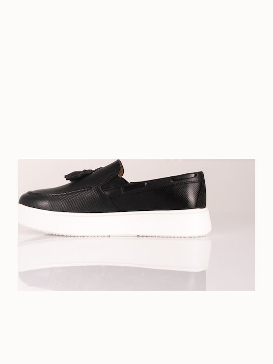 Men's Leather Loafers Black