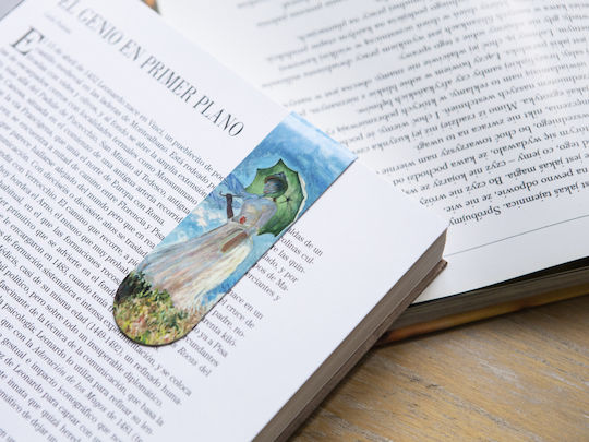 Magnetic Bookmark C Monet Woman A Parasol Carmani