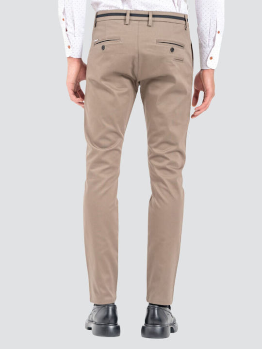 Como Trousers Elastic in Regular Fit Fango