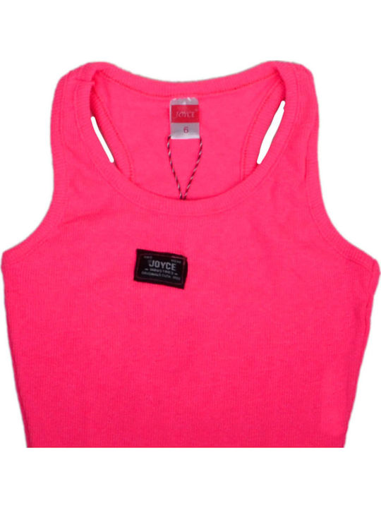 Παιδικό Crop Top Αμάνικο Φούξια
