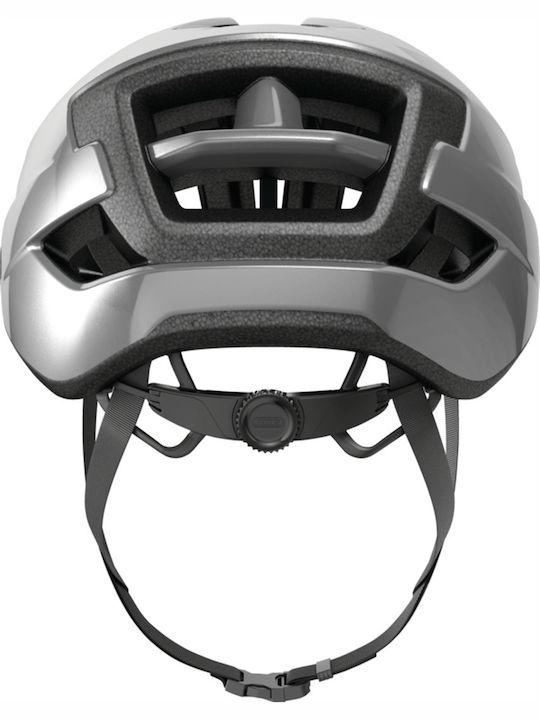 Abus Wingback Fahrradhelm Straße Silber