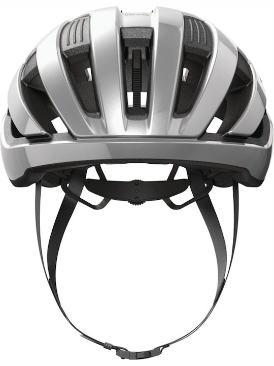 Abus Wingback Fahrradhelm Straße Silber