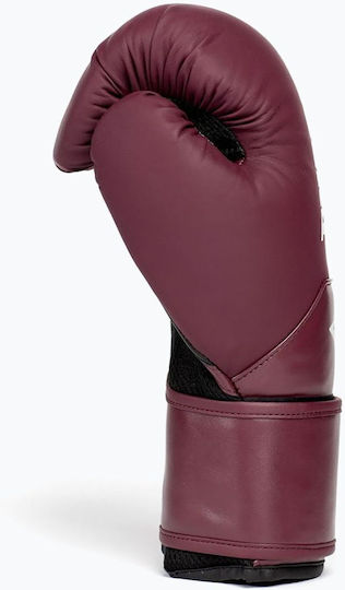 Everlast Elite 2 Boxing Gloves made of Synthetic Leather for Match Purple
