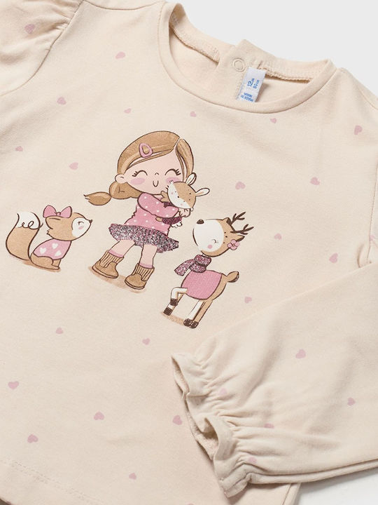 Kids' Shirt Long Sleeve Beige