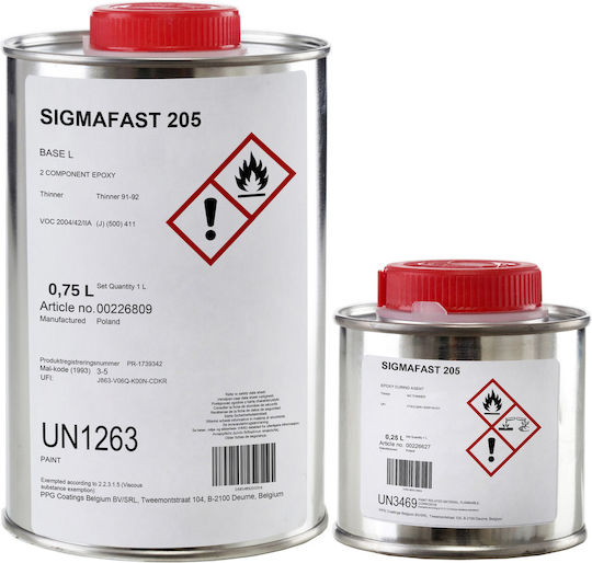Sigmafast 205 Vopsea Epoxidică pentru Podele de Ciment și Suprafațe Metalice Ral 2009