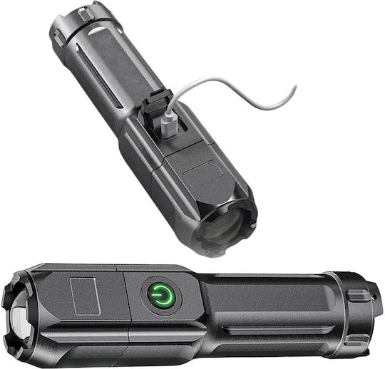 Lean Toys Rechargeable LED Flash Light with Maximum Brightness 300lm