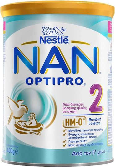 Nestle Milk Powder Nan Optipro 2 for 6m++ Months 400gr