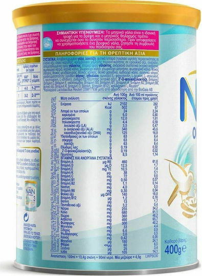Nestle Milk Powder Nan Optipro 2 for 6m++ Months 400gr
