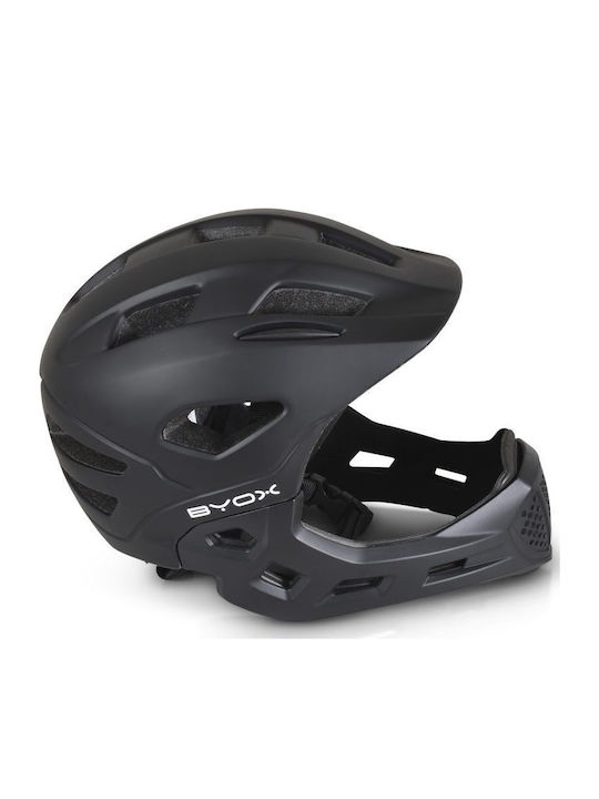 Byox Kids Full Face Helmet for Downhill Bike Black