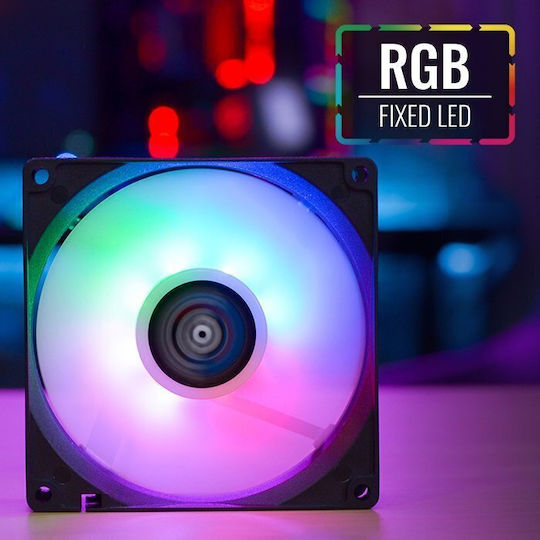Aerocool Frost 9 Вентилатор за кутия 92mm 1200rpm 23.5cfm с RGB осветление и 3-Pin свързване
