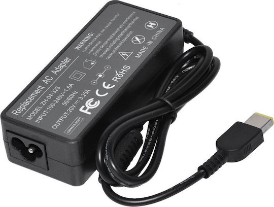 Power Supply Replacement Lenovo Thinkpad Laptops T440 T450 T460 T560 E440 E450 E550 E560 Y40 Y50 Y60 Y70 Z40 Z41 Z50 Z51 Z70 B40 B50 G40 G50 G51 G70 20v/3.25a 65w Rectangular Jack