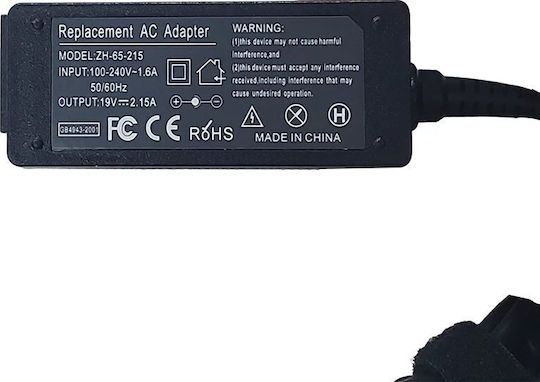 Power Supply Replacement for Acer Laptops 19V 2.15A 40W 5.5 x 1.7mm Jack