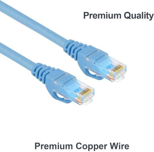 Unitek U/UTP Cat.6 (Gigabit) Καλώδιο Δικτύου Ethernet 15m Μπλε