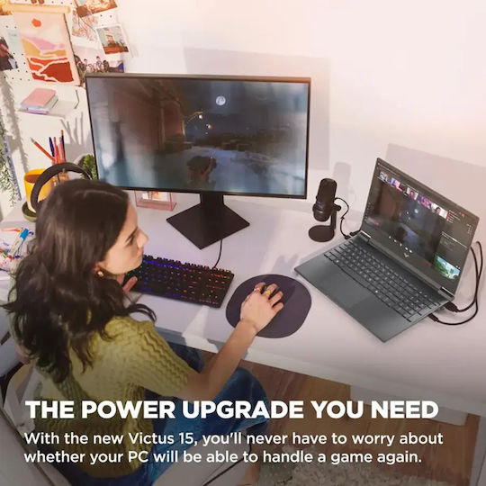 HP Victus 15-fb3093dx 15.6" IPS FHD 144Hz (Ryzen 7-7445HS/16GB/512GB SSD/GeForce RTX 4050/W11 Home) (US Keyboard)