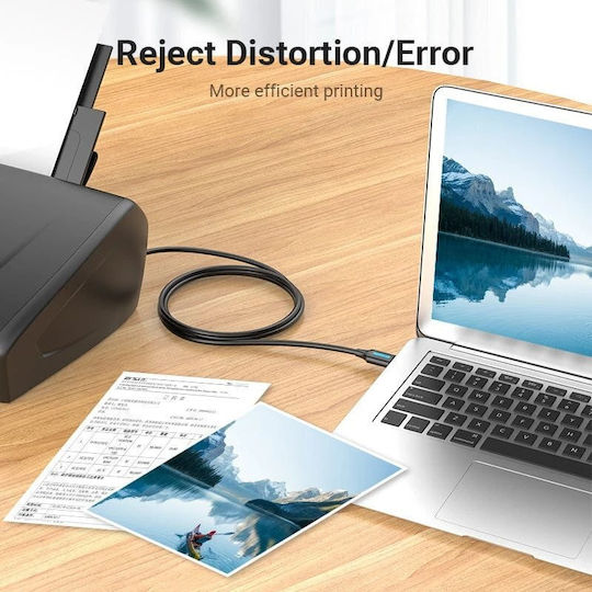 Vention USB 2.0 Cable USB-A male - USB-B male Μαύρο 1.5m COQBG