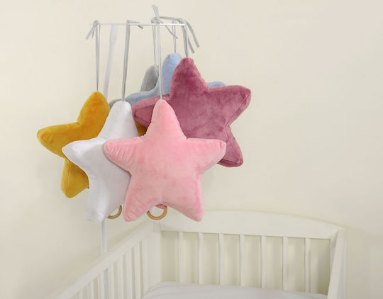 Retro Pink Minky Star Music Box Babies