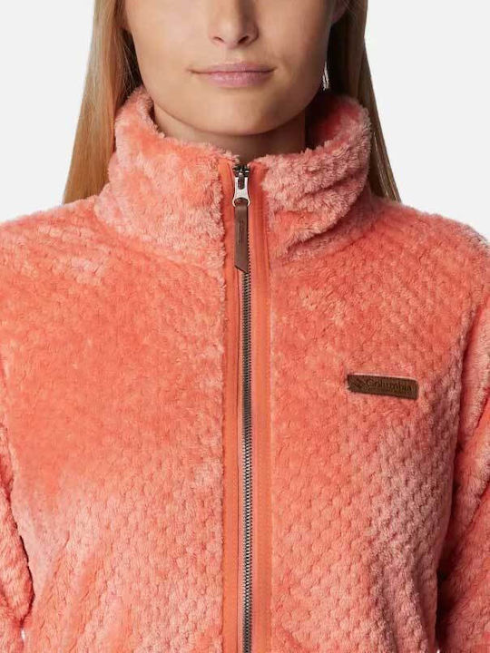 Fire Side Ii Women's Cardigan with Zipper Coral