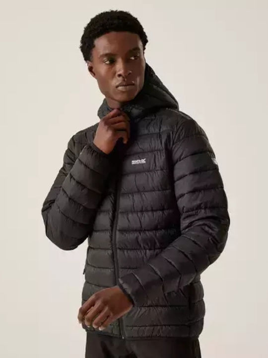 Men's Μπουφάν Puffer Αδιάβροχο Black