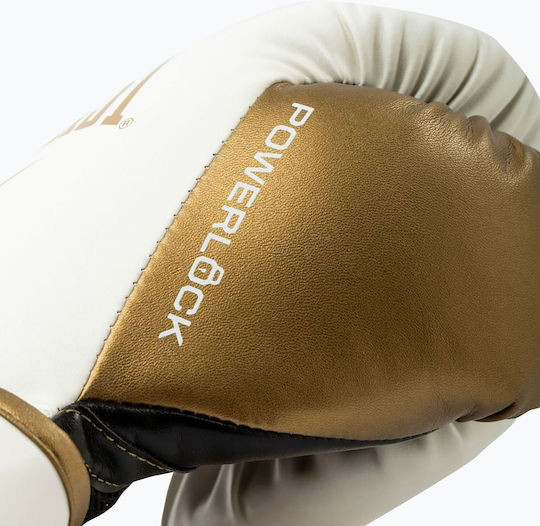 Everlast Powerlock 2 Boxing Gloves made of Synthetic Leather for Match White