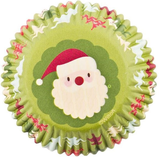Wilton Σετ Χριστουγεννιάτικες Χάρτινη Βάση Cupcake Άγιοι Βασίληδες 75τμχ