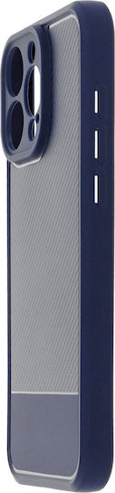 TelForceOne Simple Carbon Umschlag Rückseite Silikon 1.5mm Blau (Redmi 14C / Poco C75)
