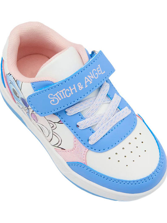 Kinder Sneakers mit Klettverschluss & Lichtern Hellblau