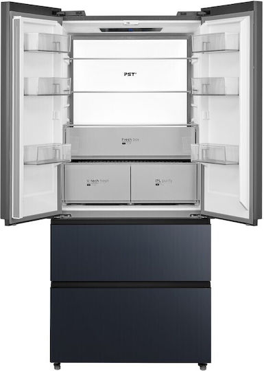 Midea Side-by-Side Kühlschrank 515Es Total NoFrost H191xB83.3xT60cm. Gray MDRF705BIE70