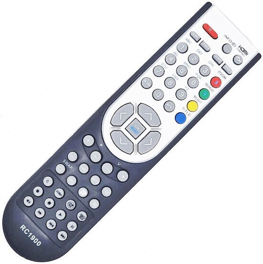 Rc1900 Kntech Remote Control Vestel Silvercrest Telefunken Lcd
