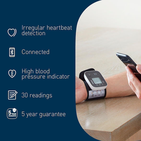 Omron RS3 Intelli IT Electronical Blood Pressure Monitor Wrist with Bluetooth HEM-6161T-D